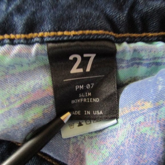 Paradise Mine Slim Boyfriend Distressed Jean, Dark - Picture 12 of 12